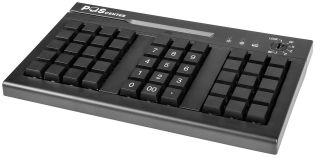 фото Программируемая POS-клавиатура POScenter S50A (50 клавиш, MSR, ключ, USB), чёрная (4419), фото 1