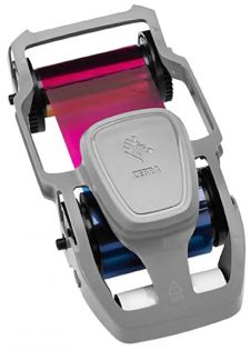 фото Картридж с лентой для цветной печати на 200 отпечатков для карт принтеров Zebra ZC100/ZC300 800300-250EM, фото 1