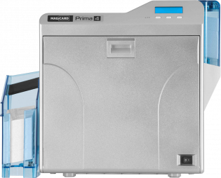 фото Принтер пластиковых карт Magicard Prima802. Prima Duo Промышленный ретрансферный двусторонний принтер с LCD-дисплеем. Разрешение 300 DPI