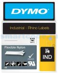 Картридж c нейлоновой лентой для принтеров DYMO Rhino, черный шрифт, 3.5 м х 12 мм Белый (DYMO18488)