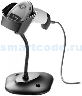 фото Ручной 2D сканер штрих-кода Zebra Symbol Motorola DS2208 USB, белый + подставка, фото 1