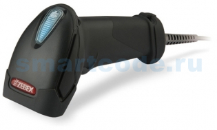 фото Ручной одномерный сканер штрих-кода Zebex Z-3190, серый, USB-HID, фото 1
